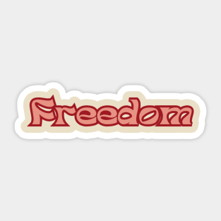 Freedom Sticker